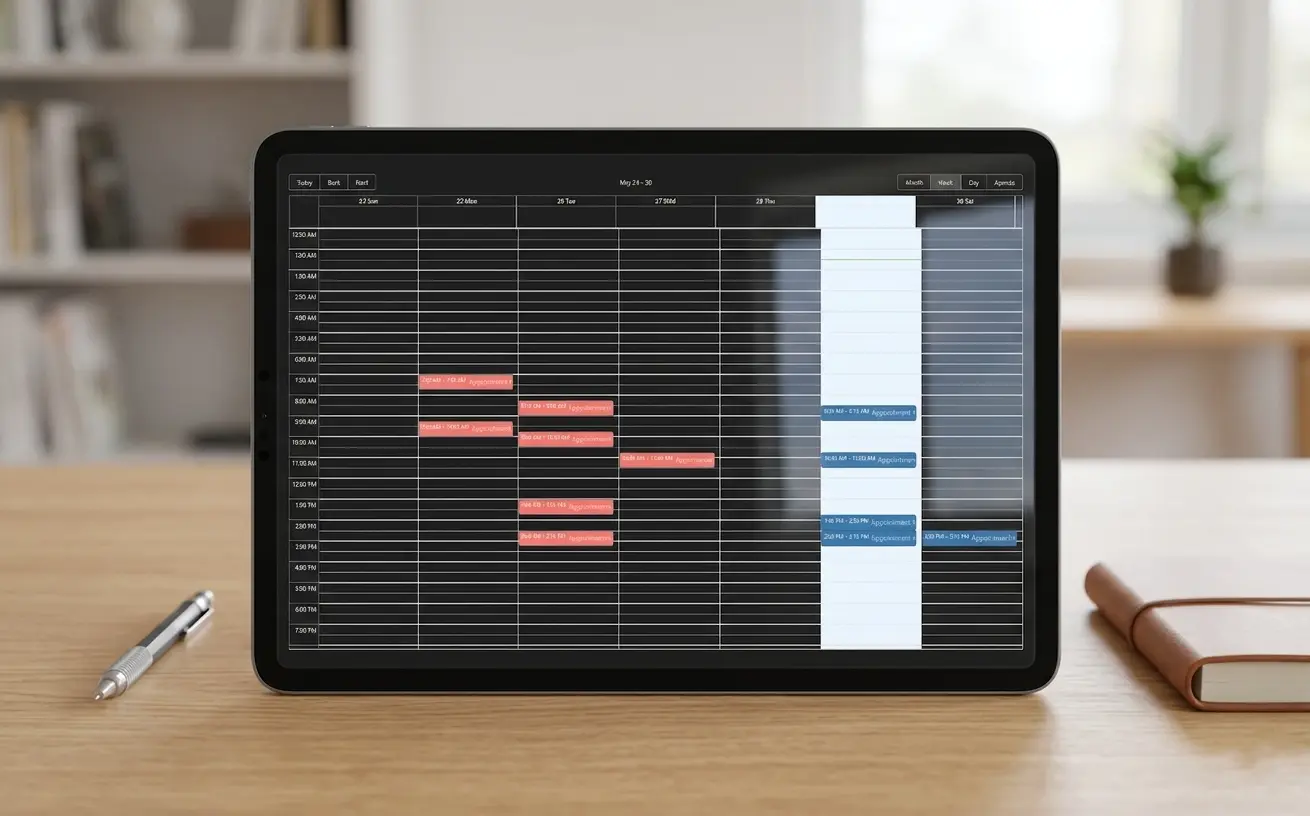 Booking management illustration